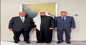 لقاء أمين عام رابطة العالم الإسلامي - الملتقى الخليجي الامريكي للتحكيم